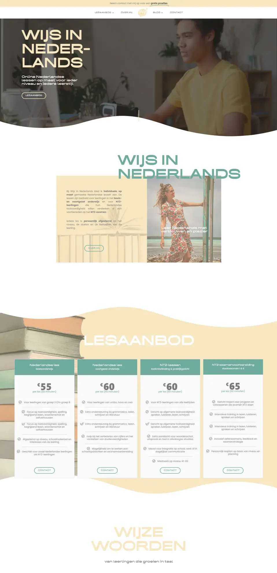 Portfolio Wijs in Nederlands